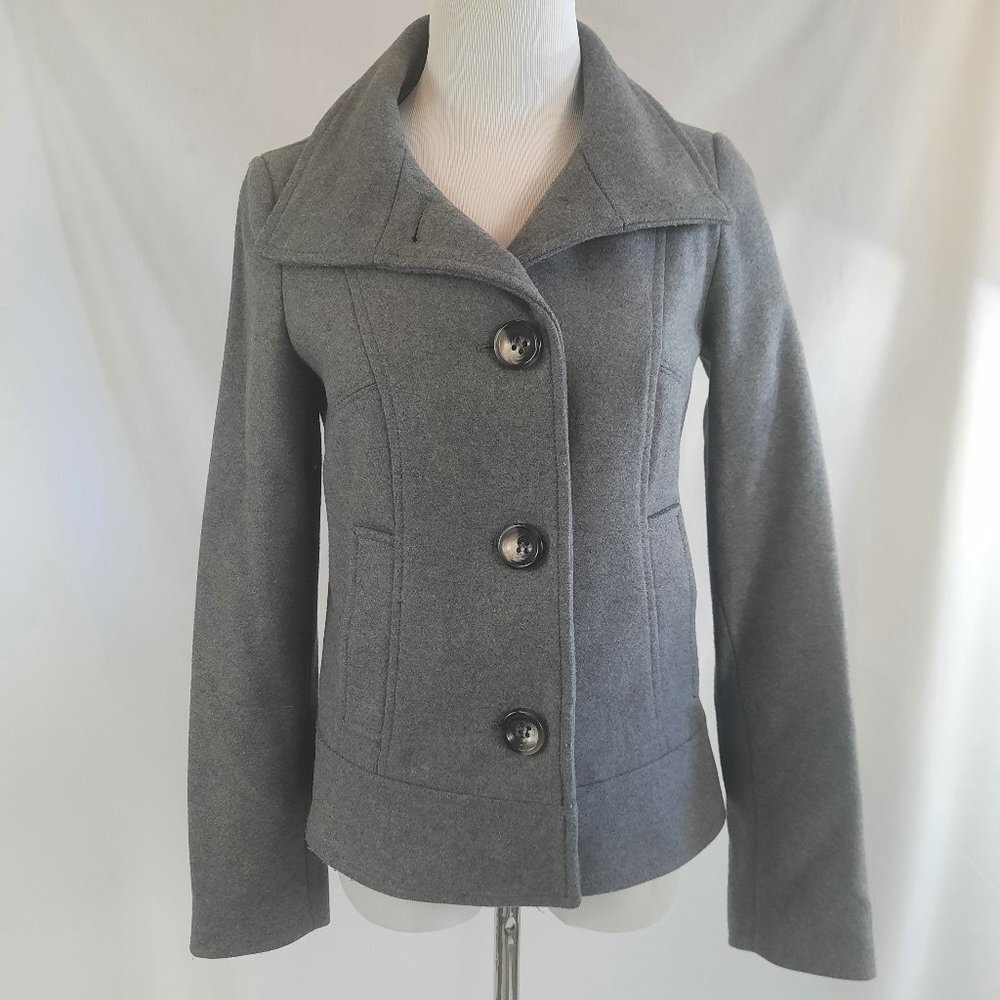 Stile Benetton wool jacket, grey short coat